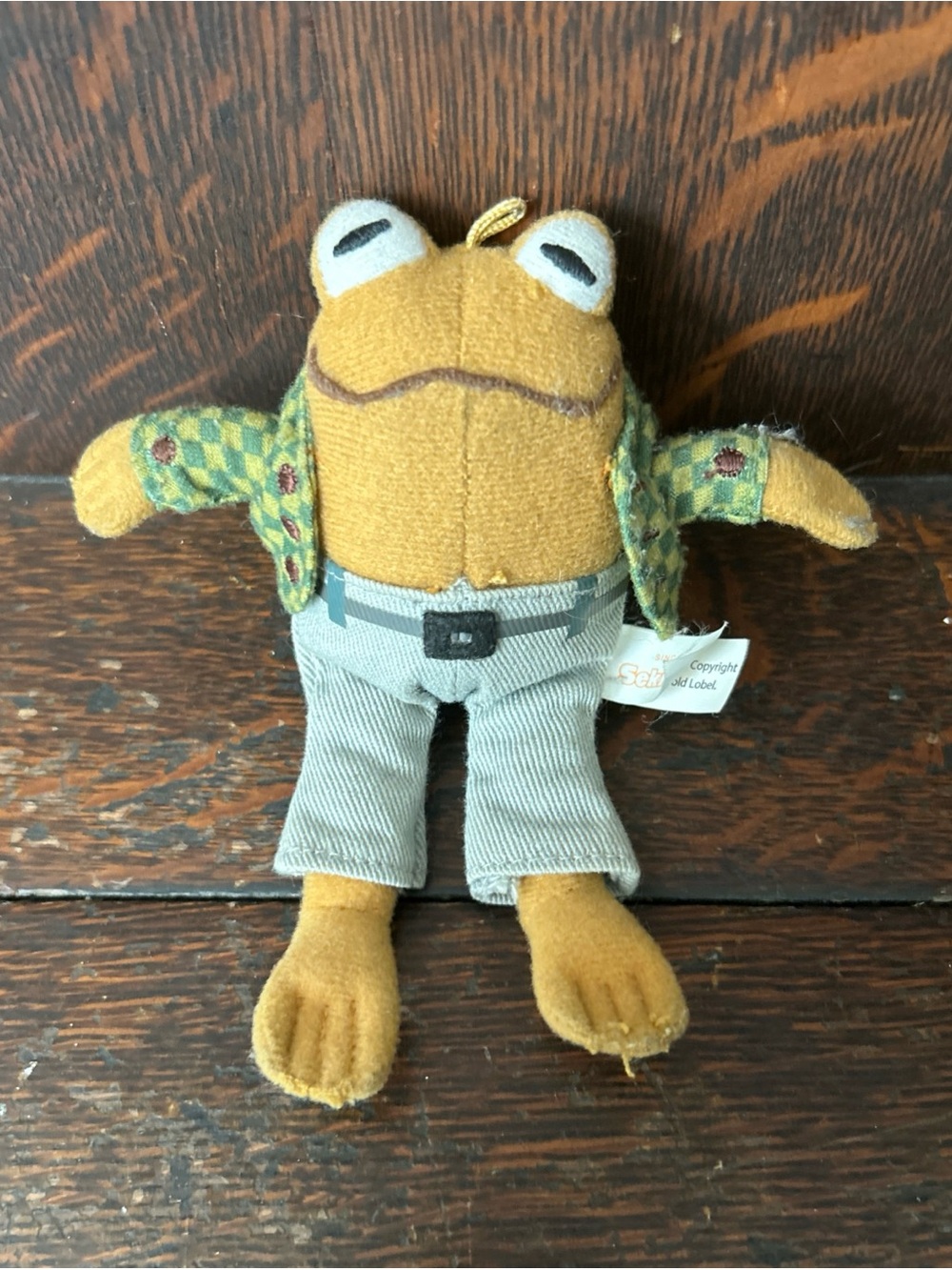 Sekiguchi Frog and Toad Gamakun Mascot Plush Keychain Japan